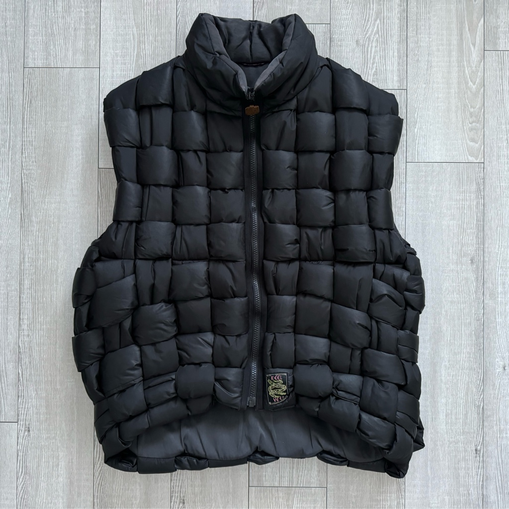 Kapital キャピタル ナイロンウィービングダウンベスト kapital ダウンベスト KEELウィービングベスト - ARCHIVESTOCK