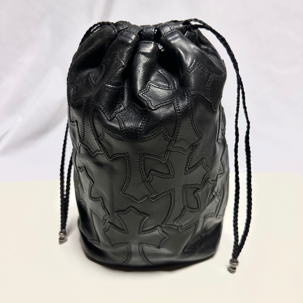 クロムハーツ巾着 CHROME HEARTS クロムハーツ 30周年 UA限定 ドローストリングス クロス