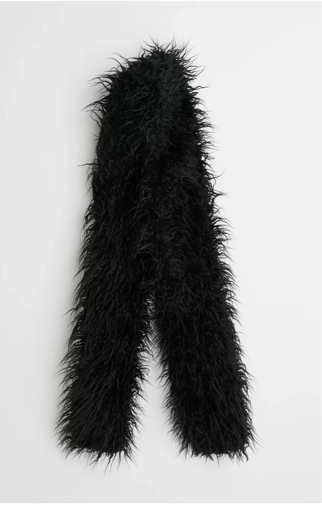 OUR LEGACY BLACK FAKE FUR マフラー