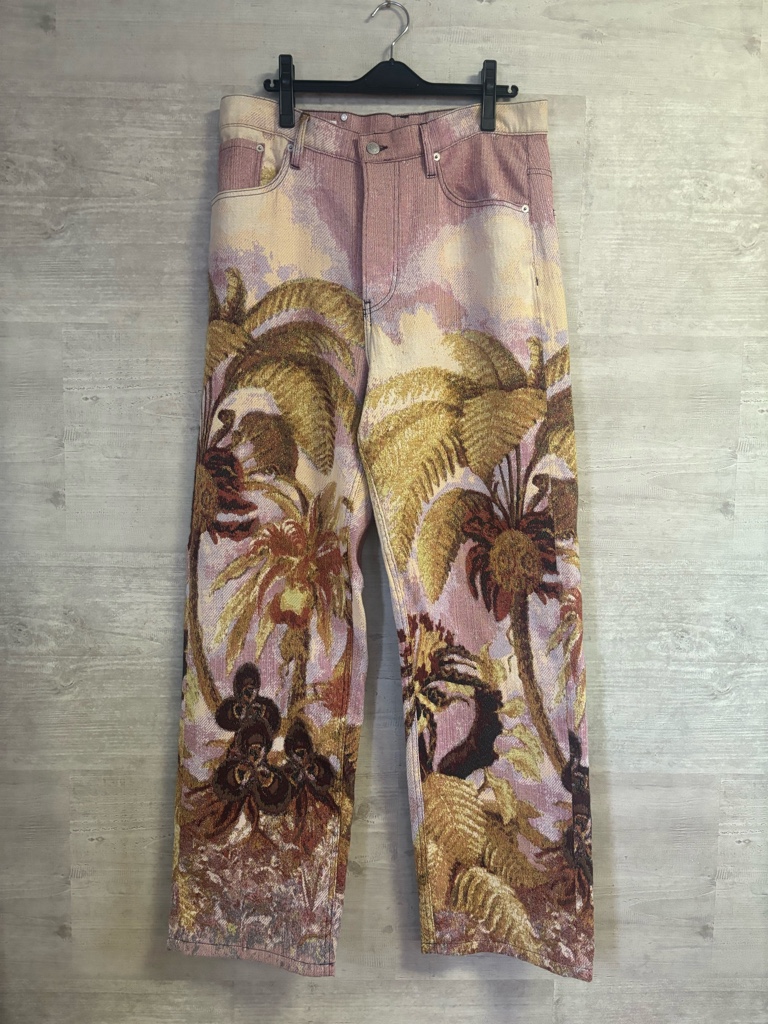 dries van noten 23aw ジャガードパンツ Dries Van Noten】23AW ピンクジャガードパンツ - メルカリ