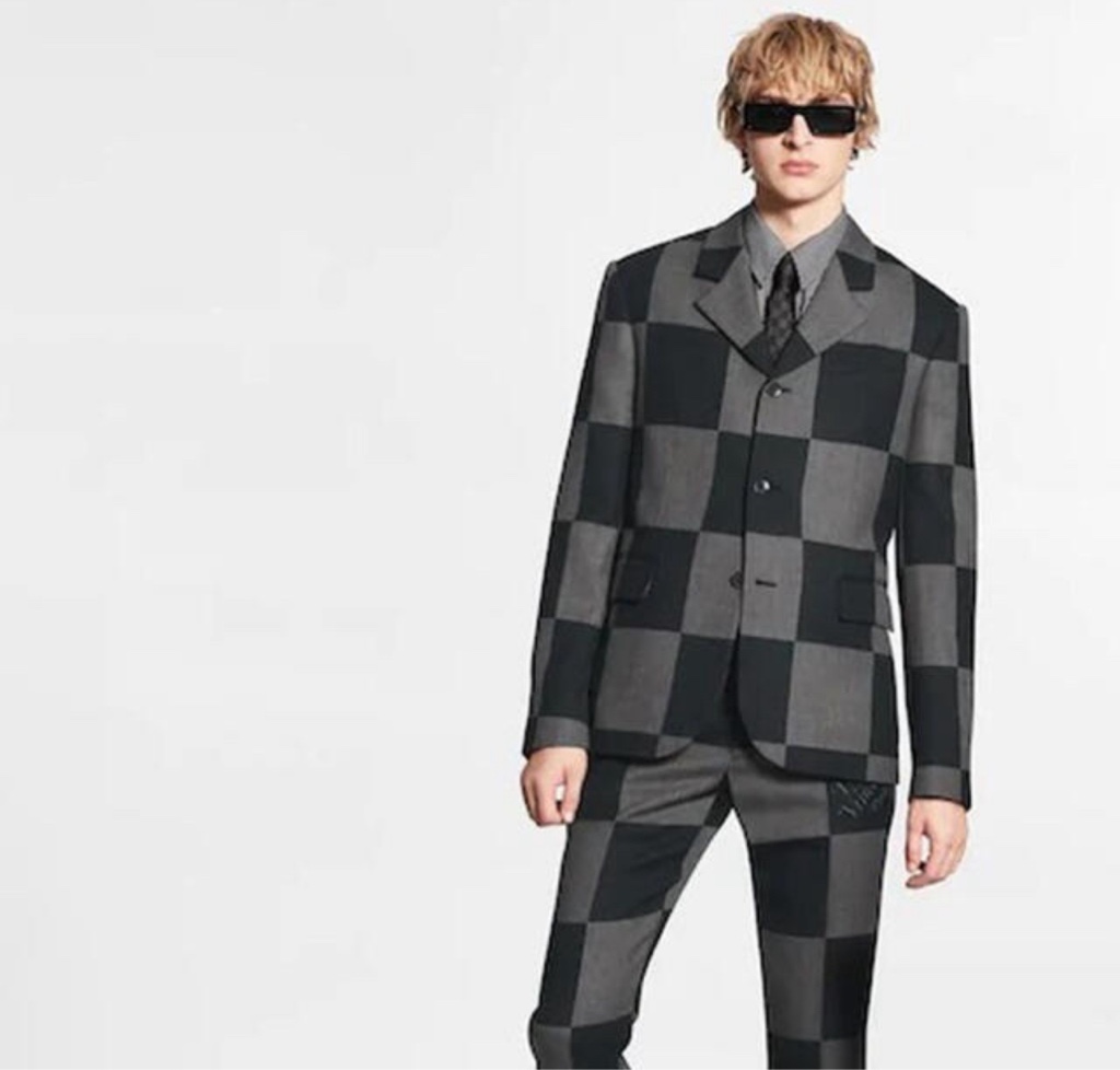 確実正規品 ジャイアント ダミエ 3- ボタンジャケット