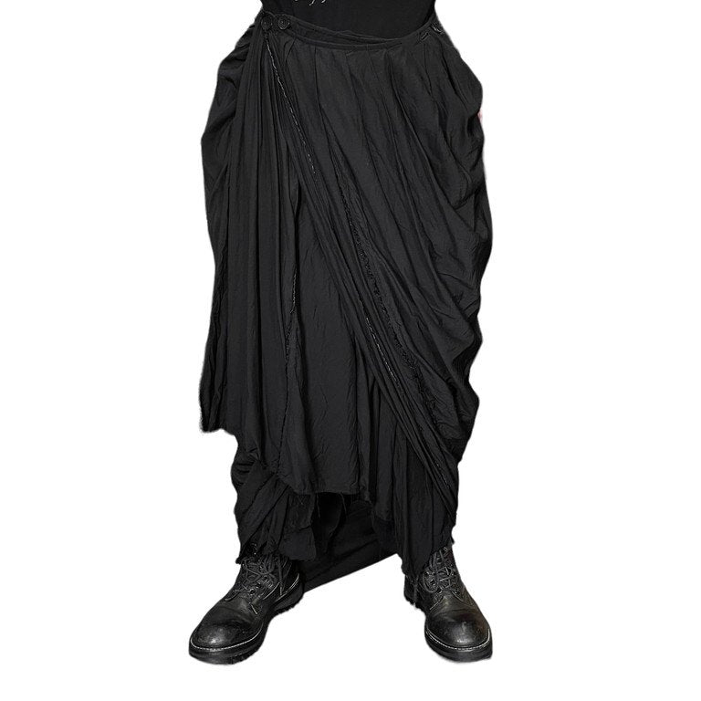 JULIUS 24SS SILK BANBOO CLOTH PRIEST LONG SKIRT レーヨンシルク 