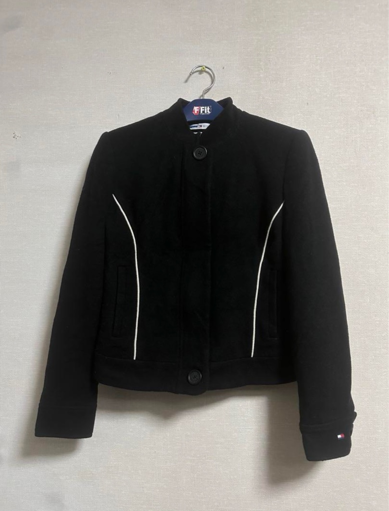 vintage tommy hilfiger ショートジャケット パイピング 