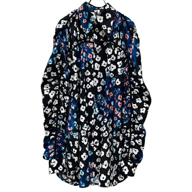 KIDILL 23SS GATHERED SHIRT TEXTILE DESIGN BY MAYA SHIBASAKI 花柄  