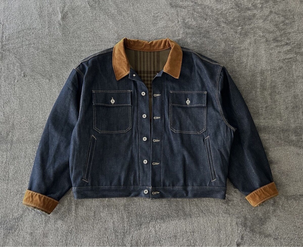 ジャケット・アウター YEEZY SEASON 6 SAMPLE DENIM JACKET YEEZY UPDATE - Yeezy Season 6 BLUE INDIGO Denim Jacket