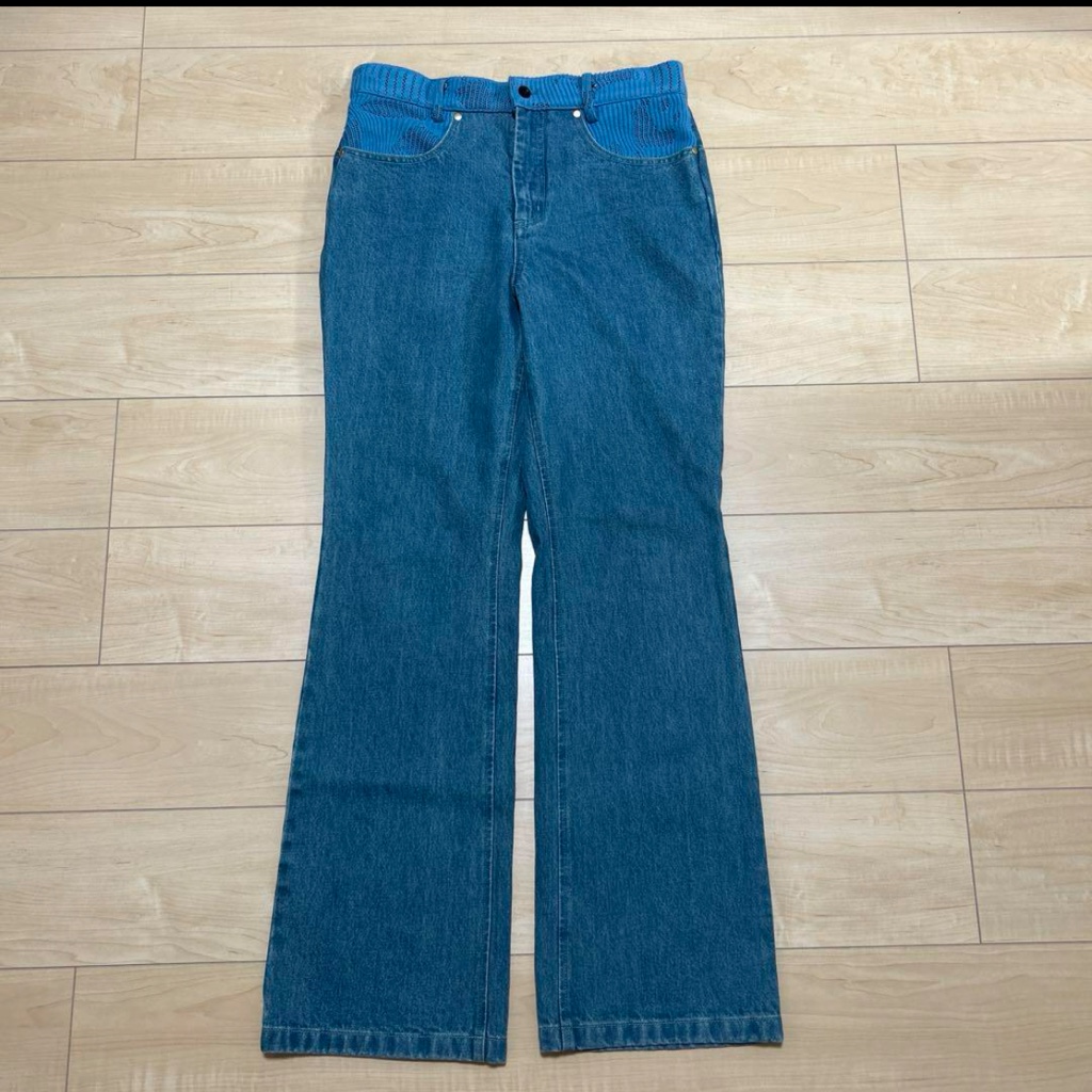 8ON8 23SS KNITTED WAIST DENIM TROUSERS - ARCHIVESTOCK