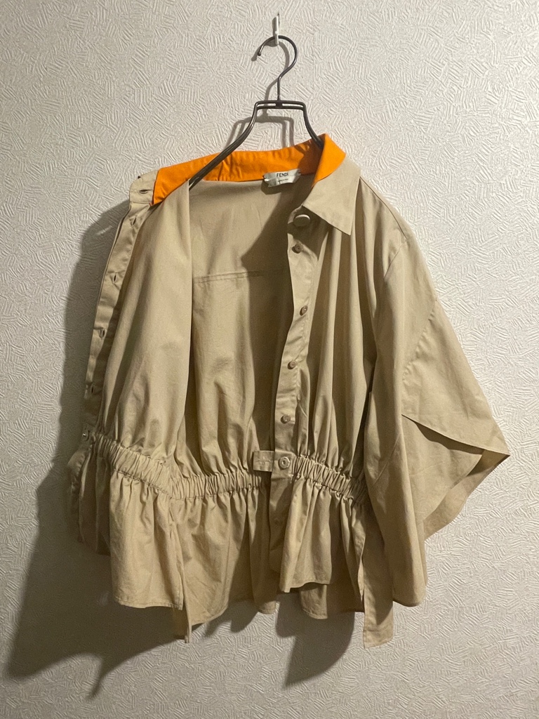 イタリア製 FENDI フレア スリーブ ブラウス / フェンディ ジャケット 