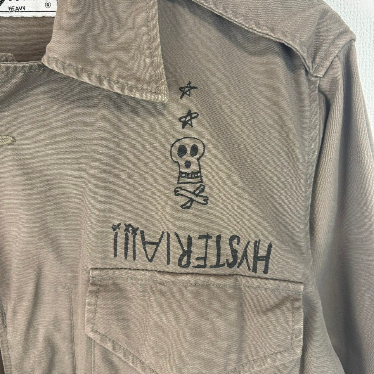 ヒステリックグラマー　ミリタリーシャツ　シャツジャケット　古着　Y2K 長袖 ヒステリックグラマーミリタリーシャツシャツジャケット古着Y2K 長袖