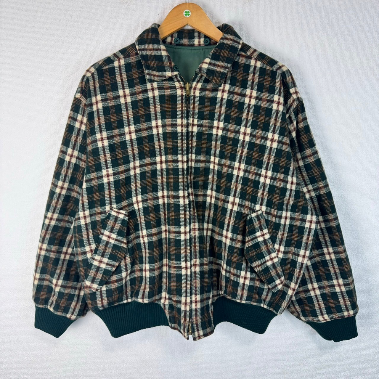 90s ウールジャケット ブルゾン 古着 シティーボーイ ストリート  