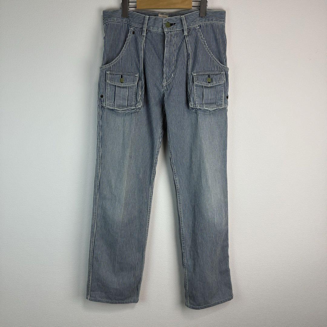 OSHKOSH オシュコシュ ストライプ ワークパンツ 古着 デニム