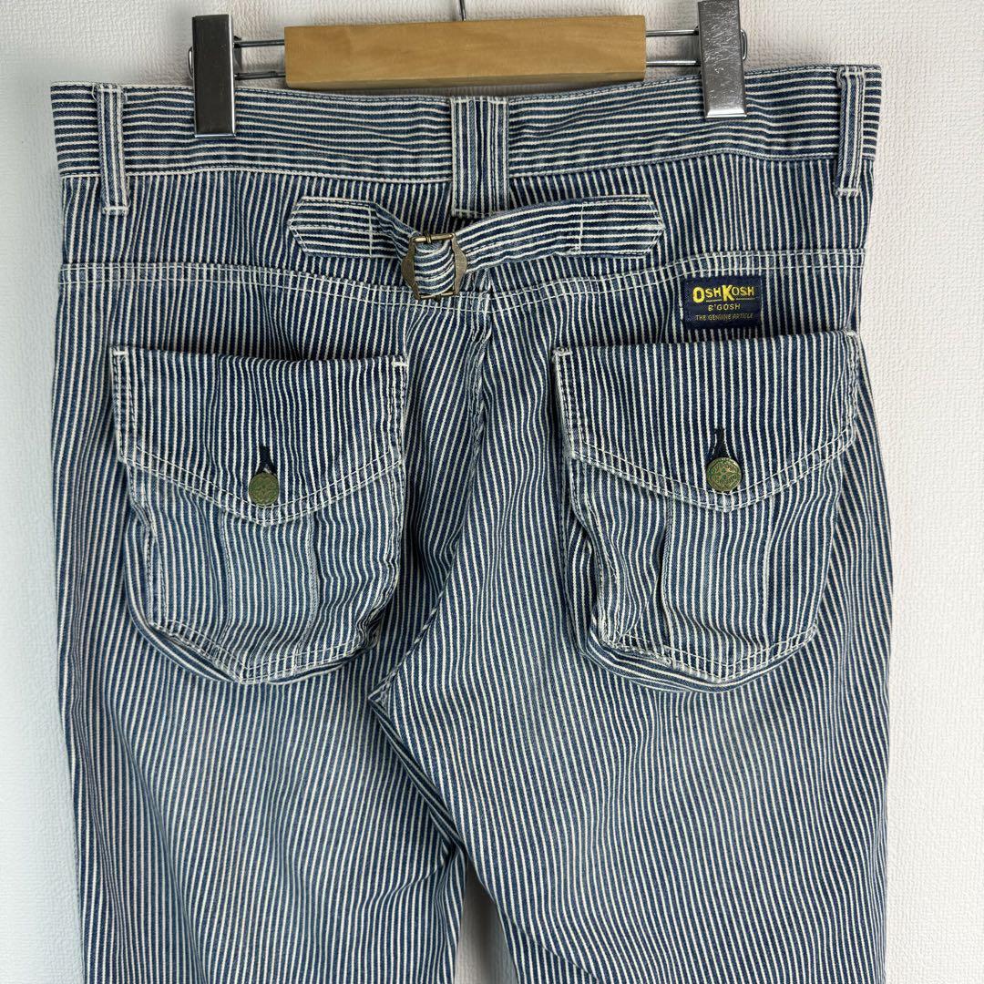 OSHKOSH オシュコシュ ストライプ ワークパンツ 古着 デニムパンツ W32
