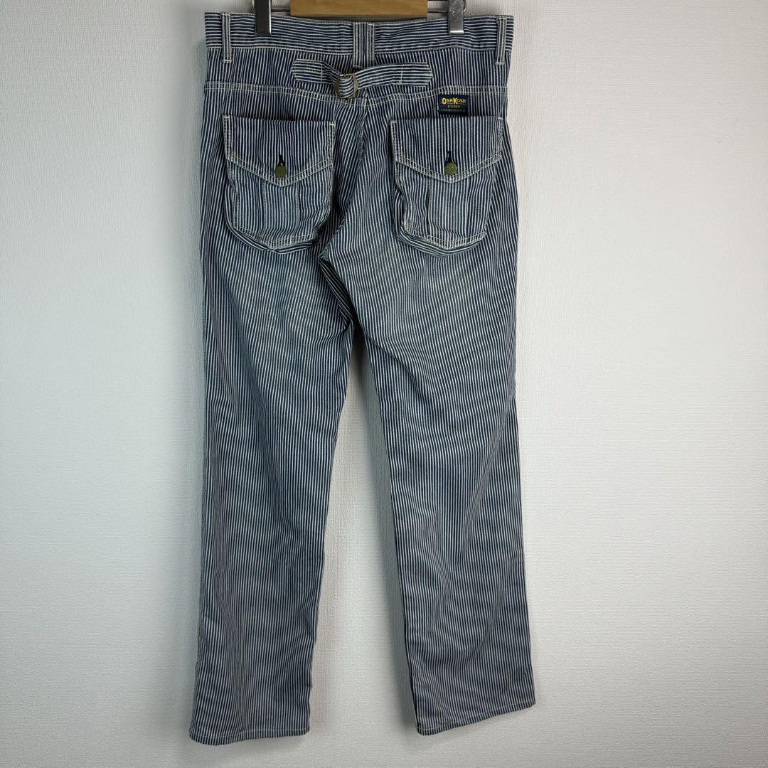 OSHKOSH オシュコシュ ストライプ ワークパンツ 古着 デニムパンツ W32