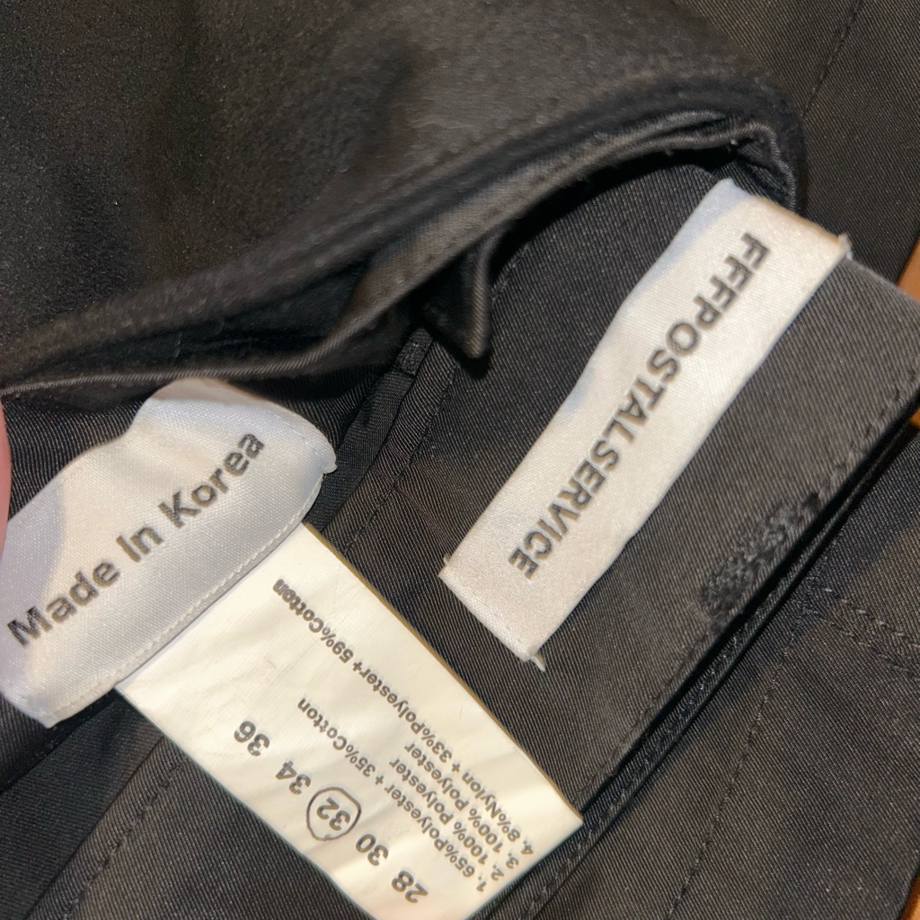 fff postal service ブラック Articulated Waistbag V1 トラウザーズ 