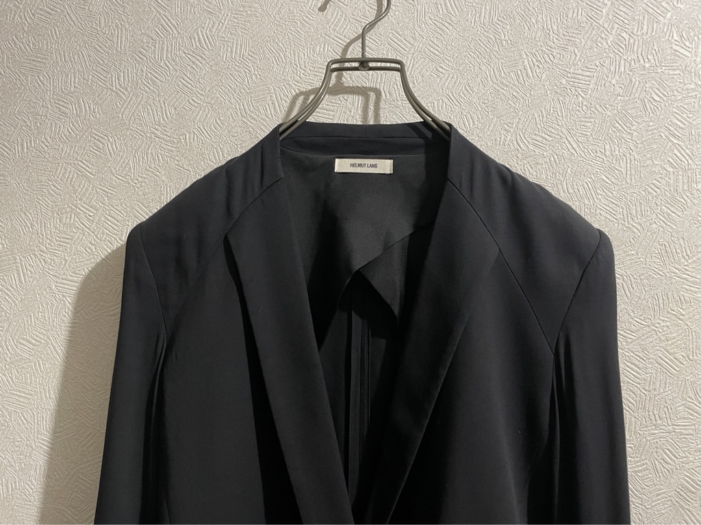 HELMUT LANG ロールアップ ノーカラー ジャケット / ヘルムート