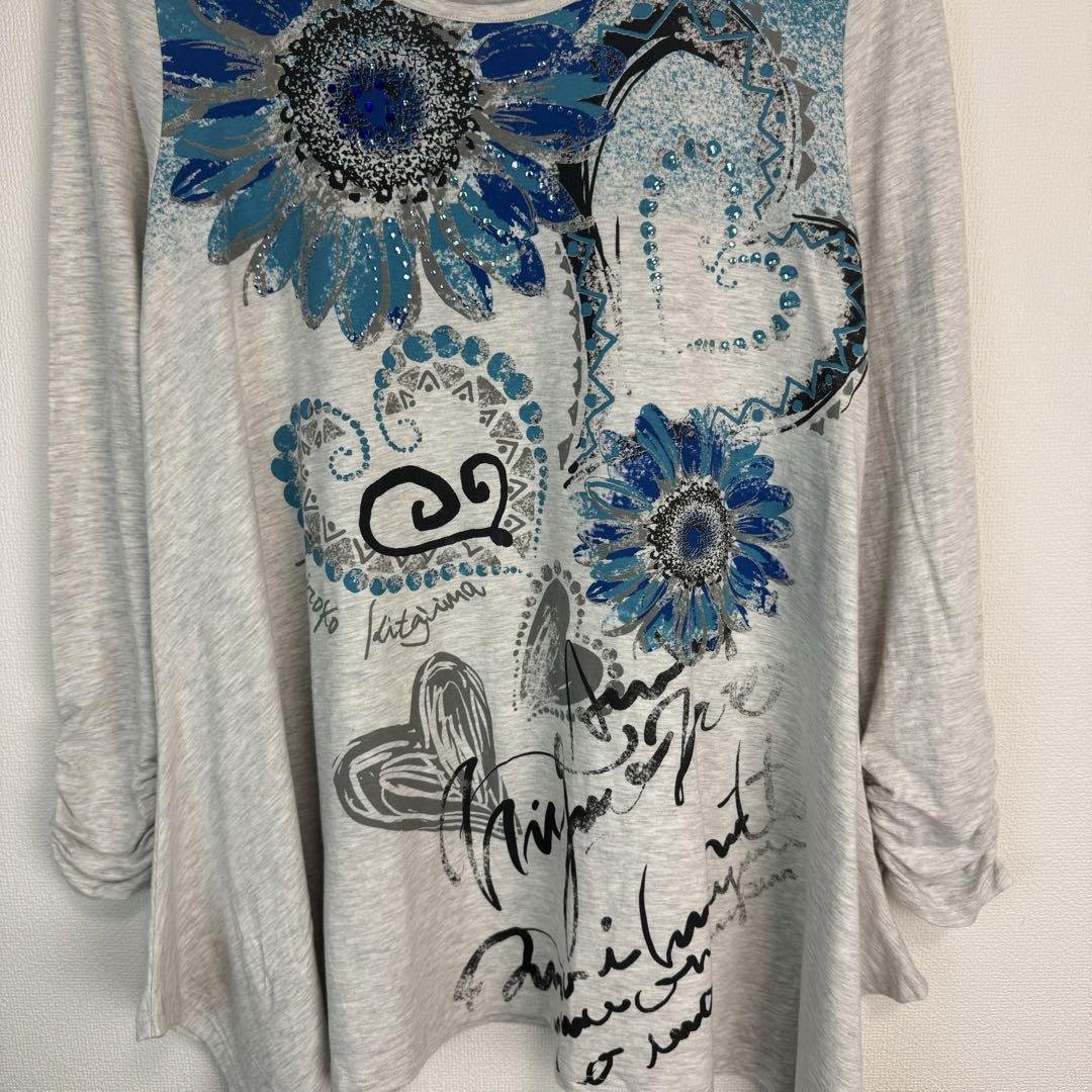 Y2K オーバーサイズ　長袖　ロンt 総柄　ストリート　古着　ギャル Y2K オーバーサイズ 長袖 ロンt 総柄 ストリート 古着 ギャル 【公式通販】