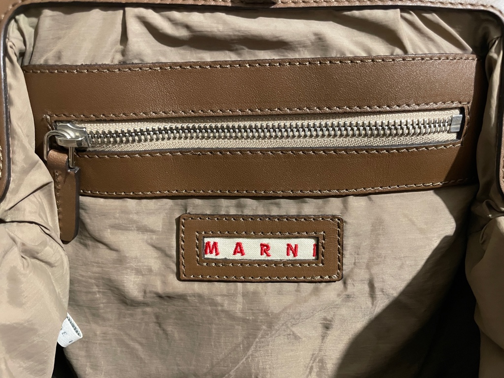 イタリア製 MARNI がま口 レザー ハンド バッグ / マルニ 鞄 スモール 