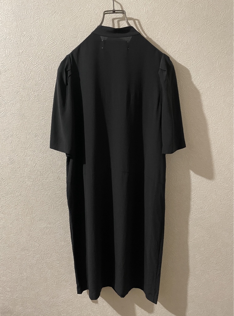 MARNI ハーフボタン シルク ワンピース / マルニ 半袖 ロング スタンド  