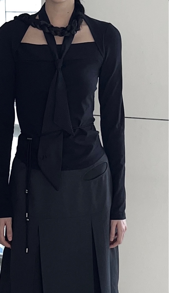 OJOS 23AW ネクタイ グレー