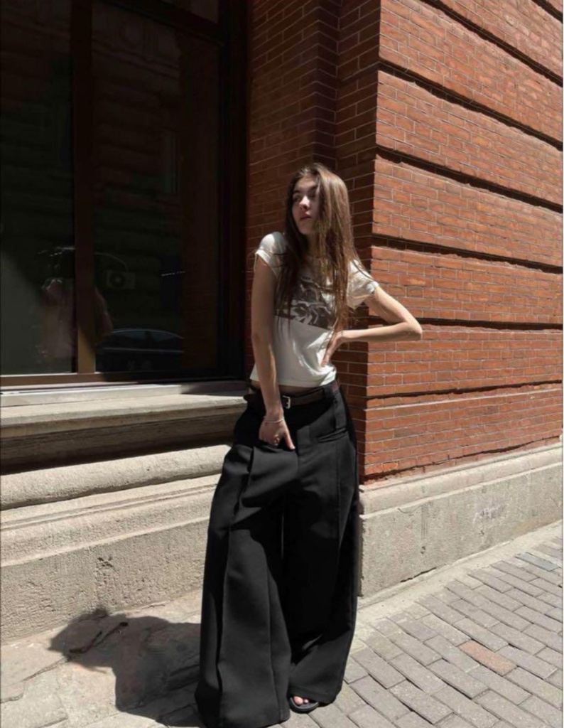 パンツ Fax Copy Express wide leg suit pants M FAX COPY EXPRESS - Unisex V-line Wide Leg Suit Pants