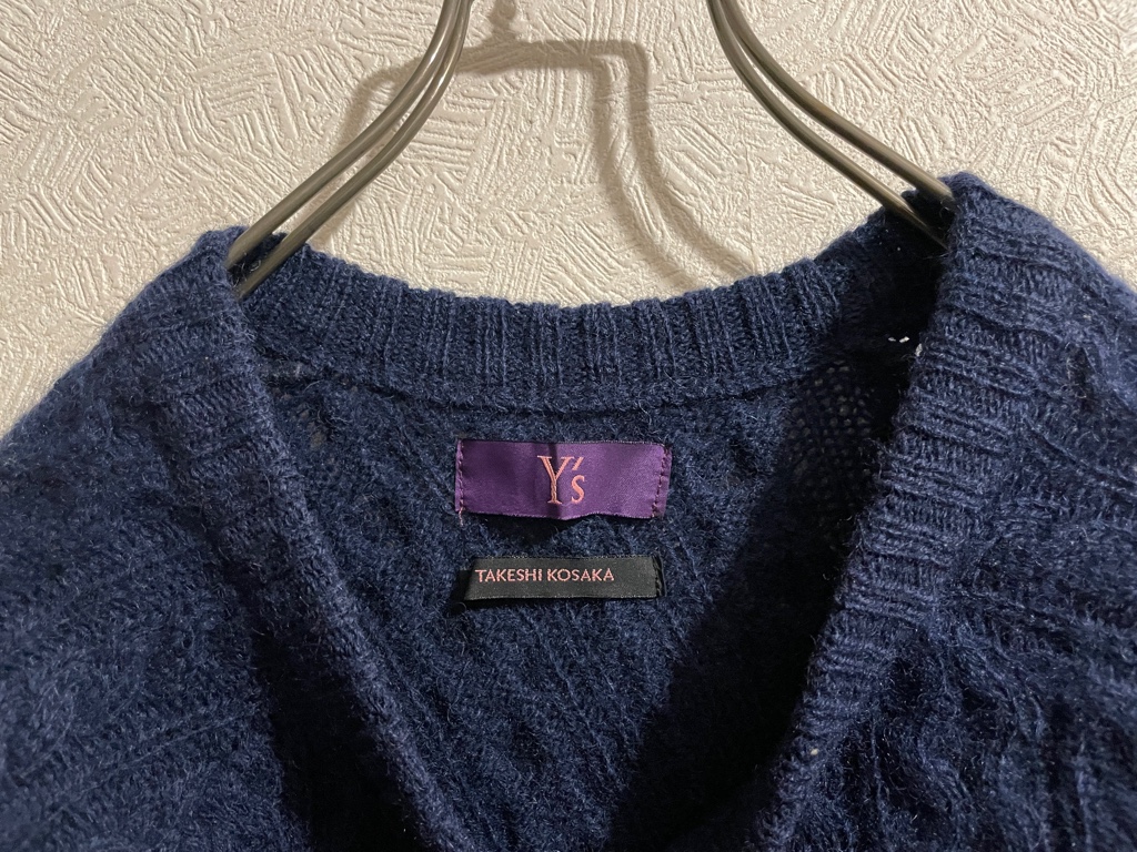 Y's Yohji Yamamoto アシンメトリー ケーブル ニット / ワイズ