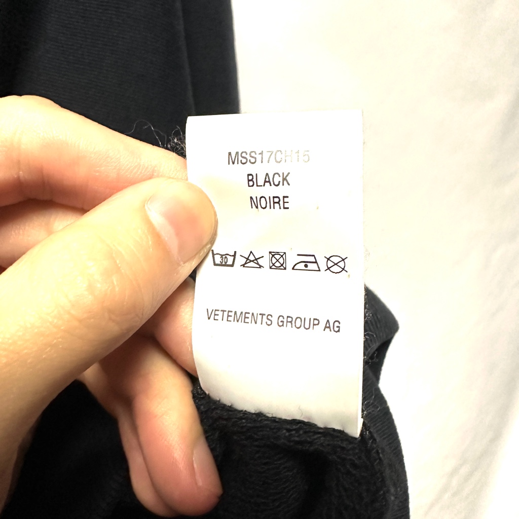 VETEMENTS 17SS Champion カットアウトオープンショルダー