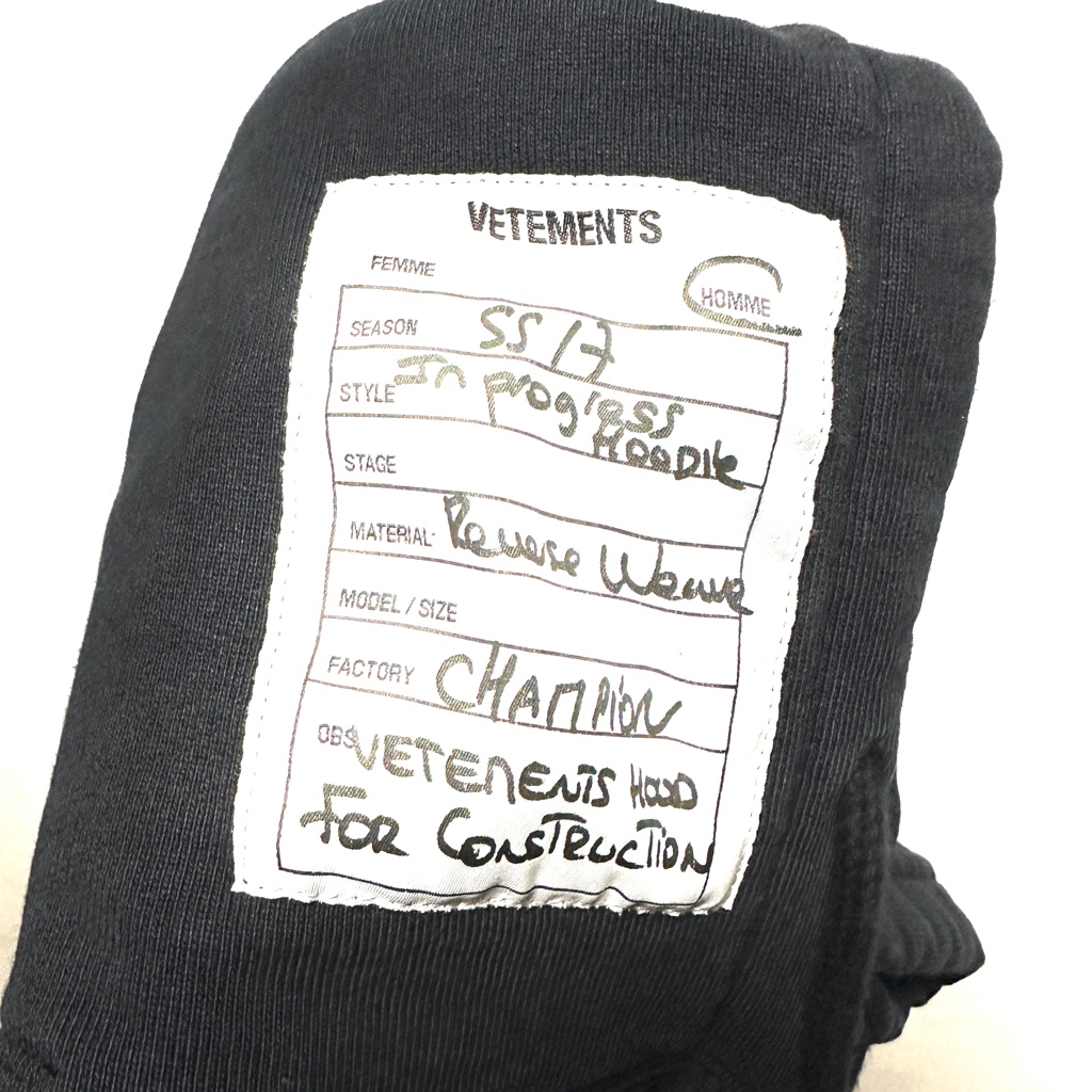 VETEMENTS 17SS Champion カットアウトオープンショルダー