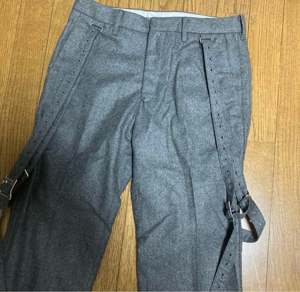 ナンバーナイン 00aw 散弾銃ストラップパンツ Number nine 00aw 散弾銃ストラップパンツ