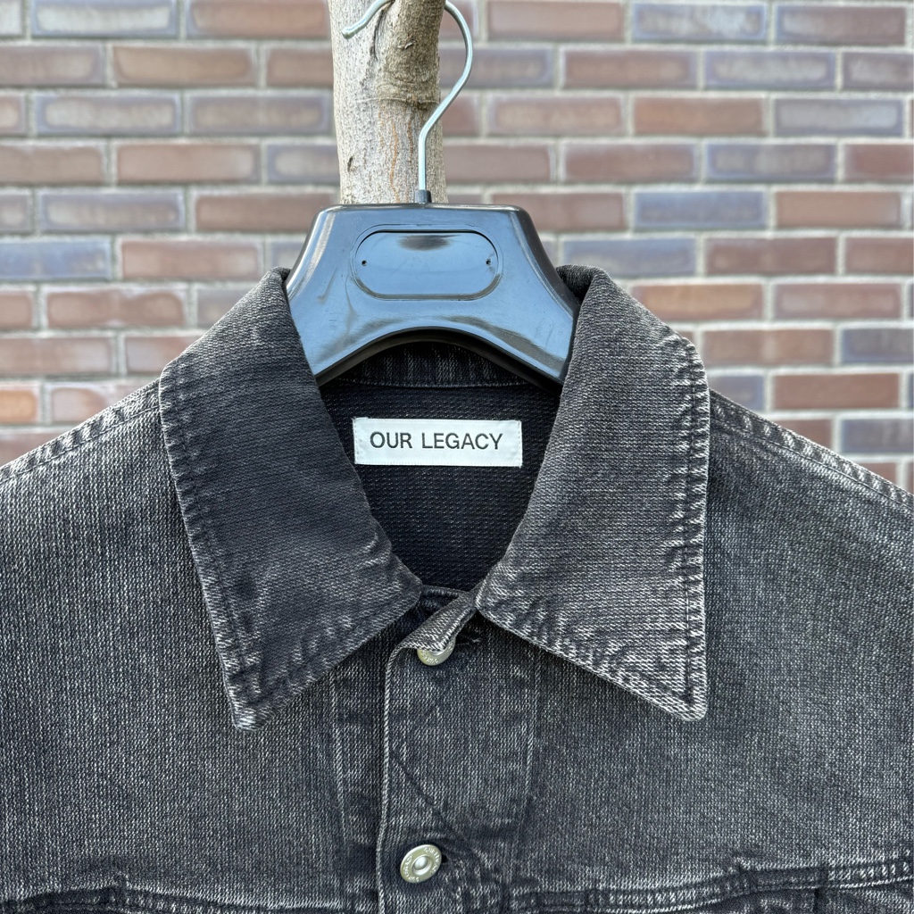 our legacy ブラック Rodeo デニムジャケット OUR LEGACY RODEO ブラック デニム ジャケット - ARCHIVESTOCK