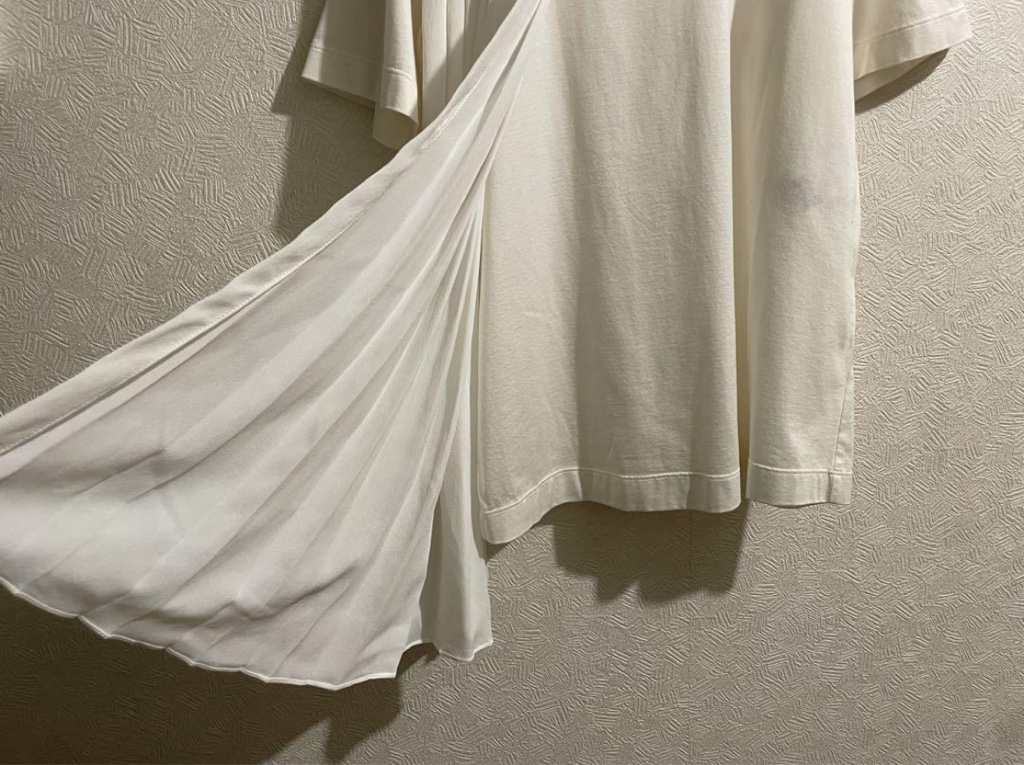イタリア製 JIL SANDER シフォン プリーツ カットソー イタリア製 JIL SANDER シフォン プリーツ カットソー / ジル