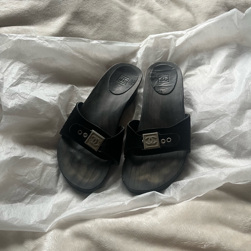 Chanel 正規品サンダル used 35size ウッド　サボ 楽天市場】シャネル サボサンダル（サンダル｜レディース靴