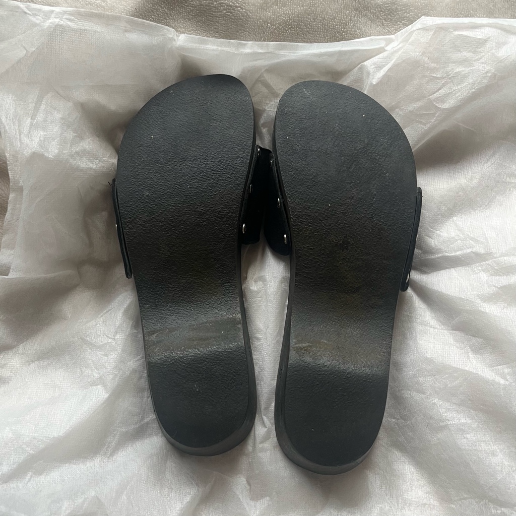 【安心鑑定完全正規品】 CHANEL ヴィンテージ ウッドサンダル 38 CHANEL ウッドサンダル38 - ARCHIVESTOCK
