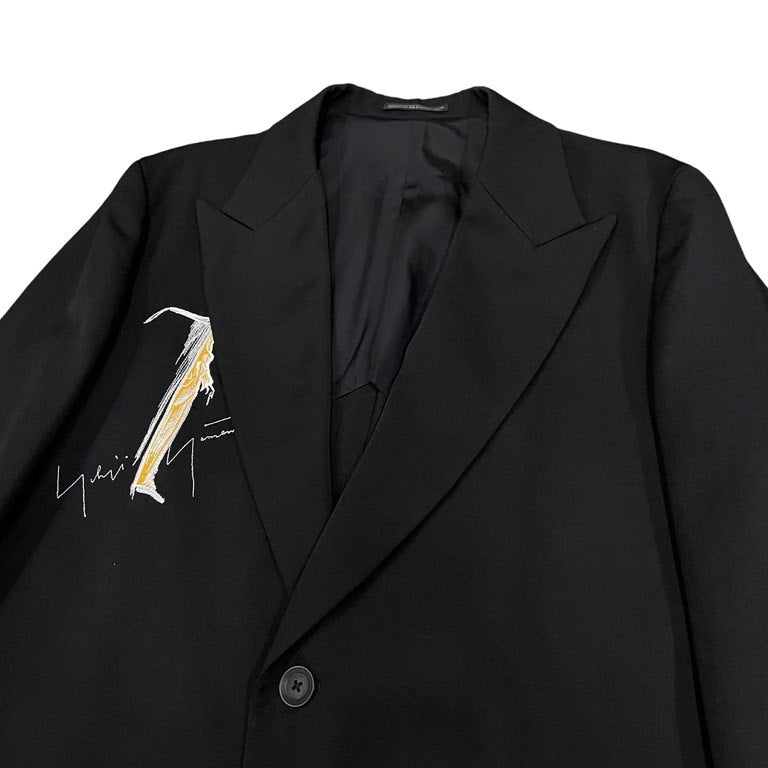 Yohji Yamamoto Pour Homme REPLICA 02SS ウールギャバジン女優刺繍  