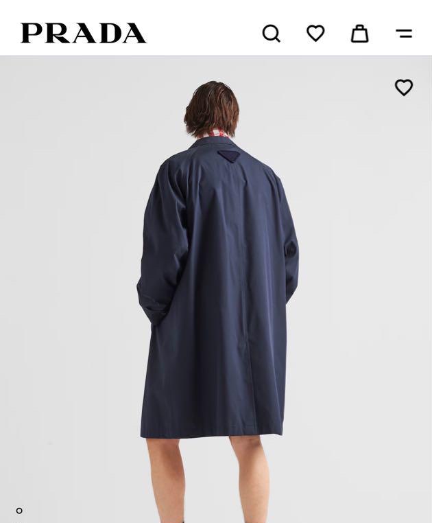 PRADA 23ss cotton blend over coat 最終価格