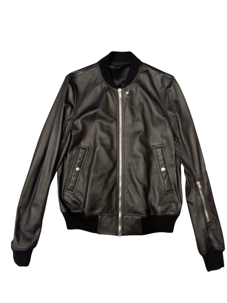 RICK OWENS MA-1 ラム レザー ブルゾン フライト ジャケット 