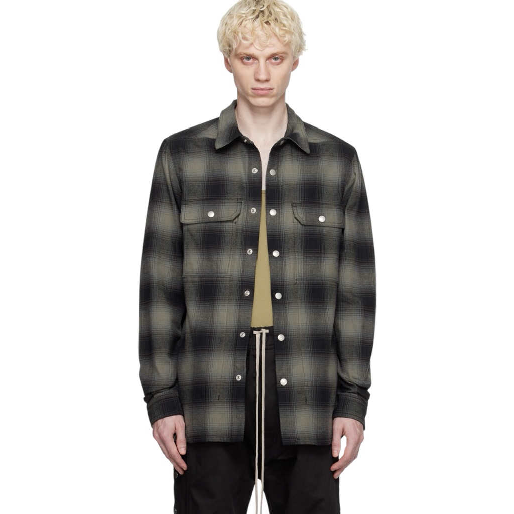 dries van noten 22aw オンブレチェック　シャツ dries van noten 22aw オンブレチェックシャツ