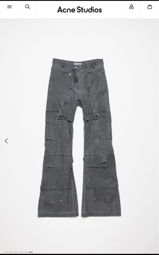 カリナさん着用　Acne Studios カーゴパンツ 新品 acnestudios アクネストゥディオズ カーゴトラウザー カリナ着用