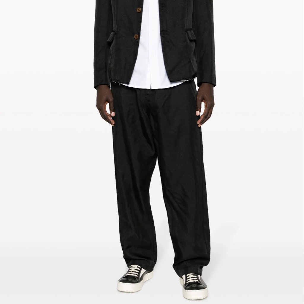 AD2023 ブラックコムデギャルソン BLACK エステル オーバー ポリ縮 black comme des garcons 23AW エステルオーバーパンツ ポリ縮