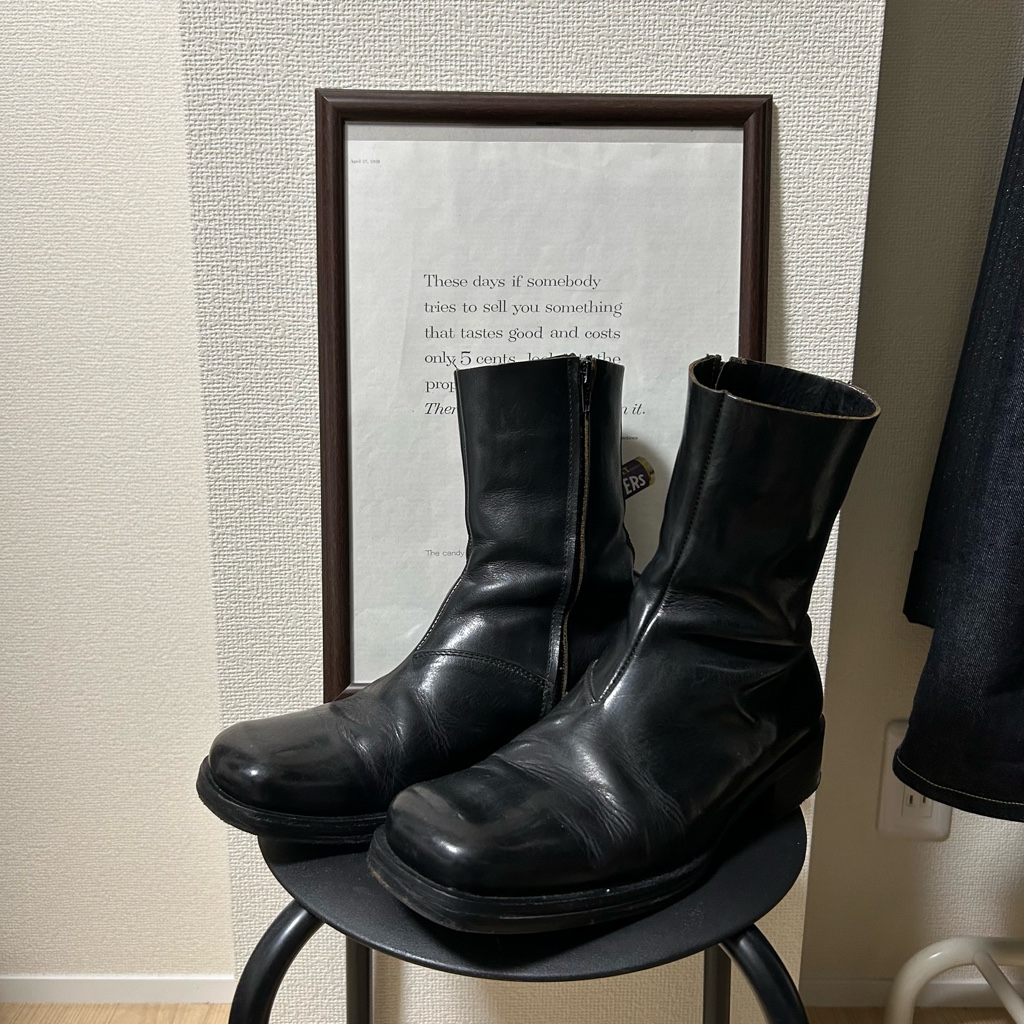 Maison Martin Margiela ⓪⑩ 00s スクエアトゥブーツ 40 - ARCHIVESTOCK