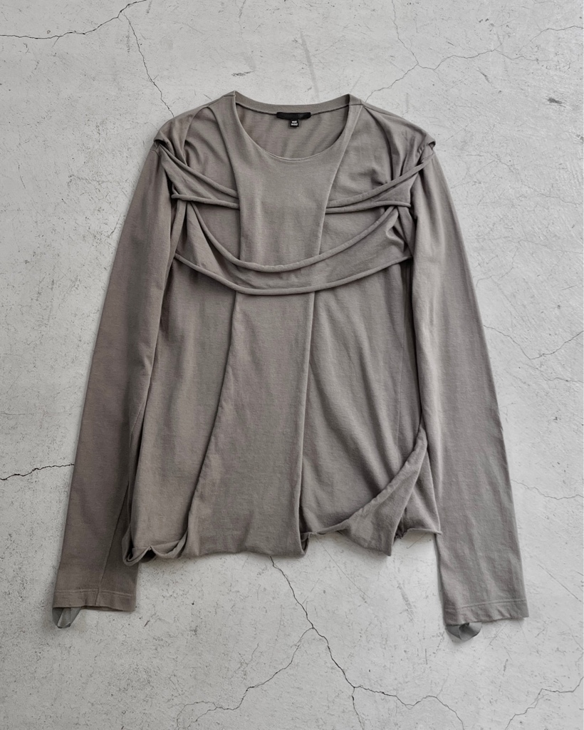 y*様 2003 Helmut Lang bondage t-shirt Helmut Lang 2003 Bondage Biker T-Shirt – ENDYMA