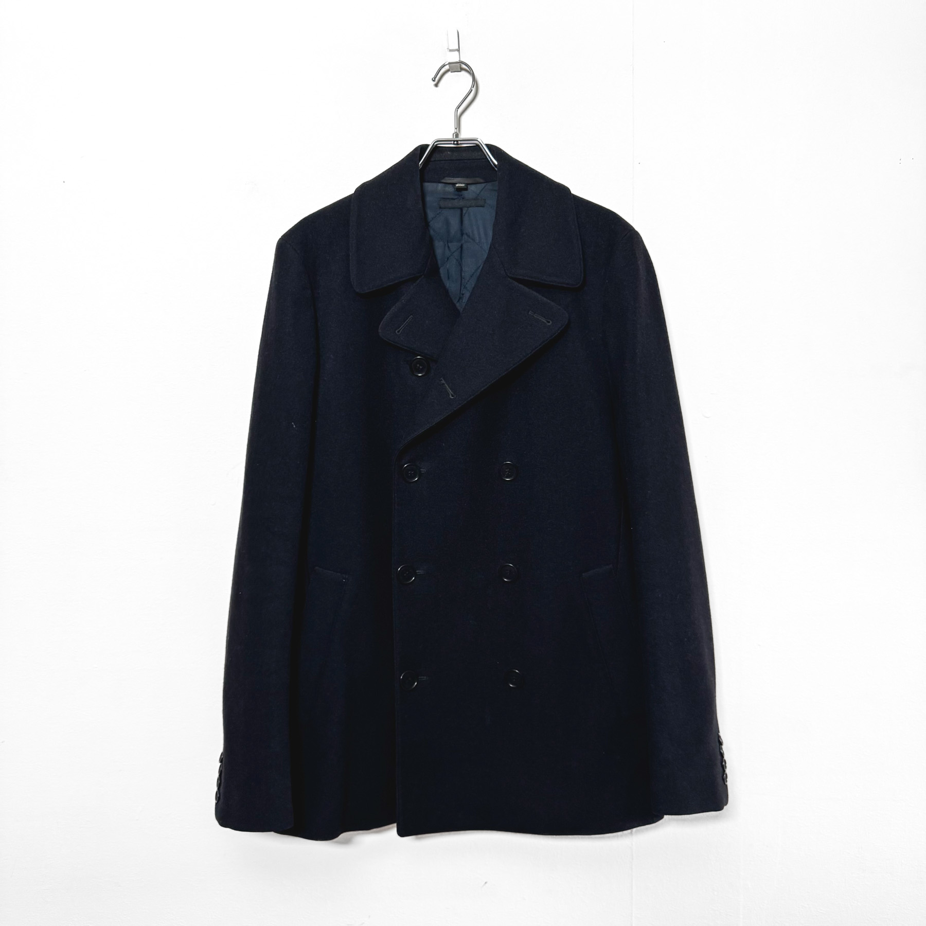 HELUT LANG PEA COAT 48 BLACK - ARCHIVESTOCK