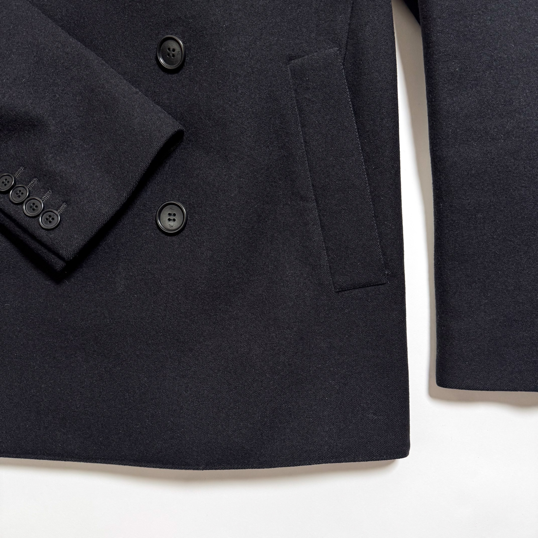 HELMUT LANG ピーコート ブラック サイズ48 【公式通販】