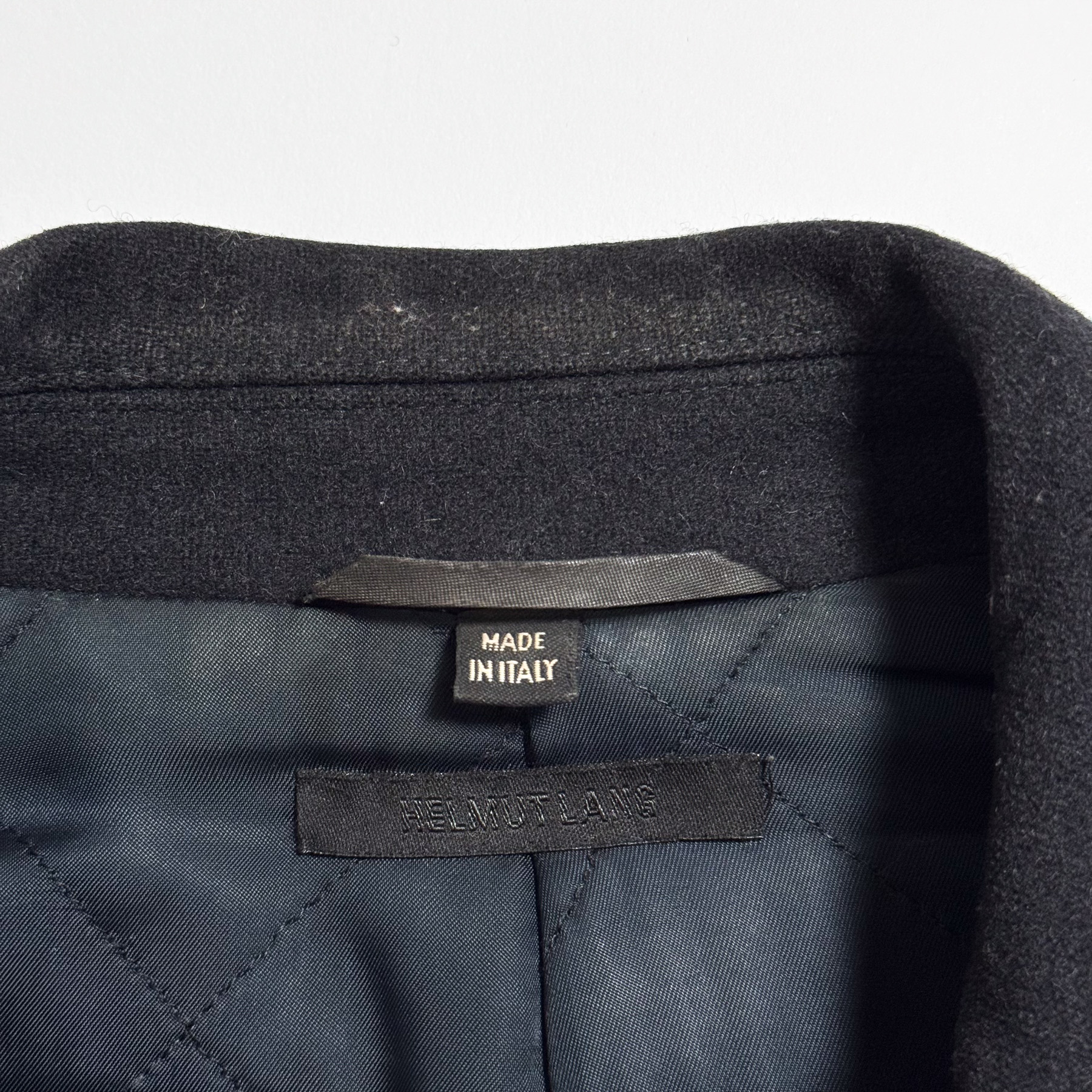 HELUT LANG PEA COAT 48 BLACK - ARCHIVESTOCK