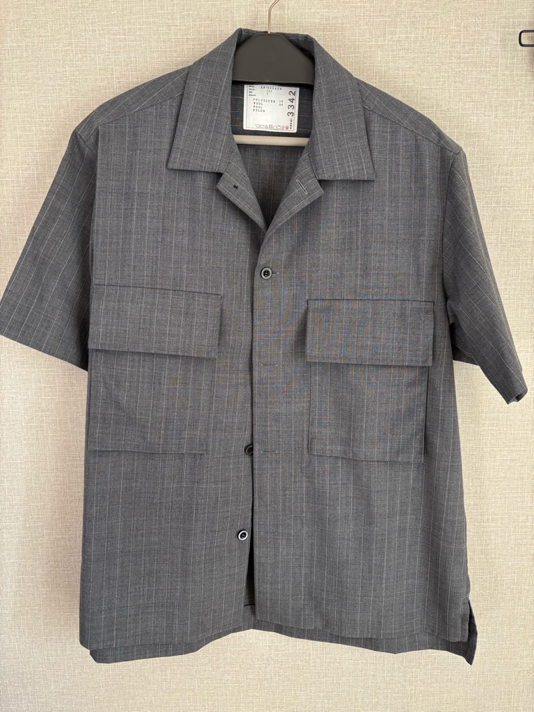 Sacai 24ss Chalk Stripe Shirt - ARCHIVESTOCK