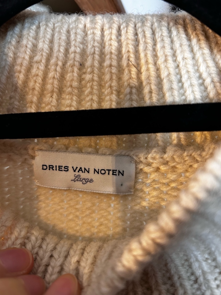 dries van noten ドリスヴァンノッテン 23aw 鷹ニット 