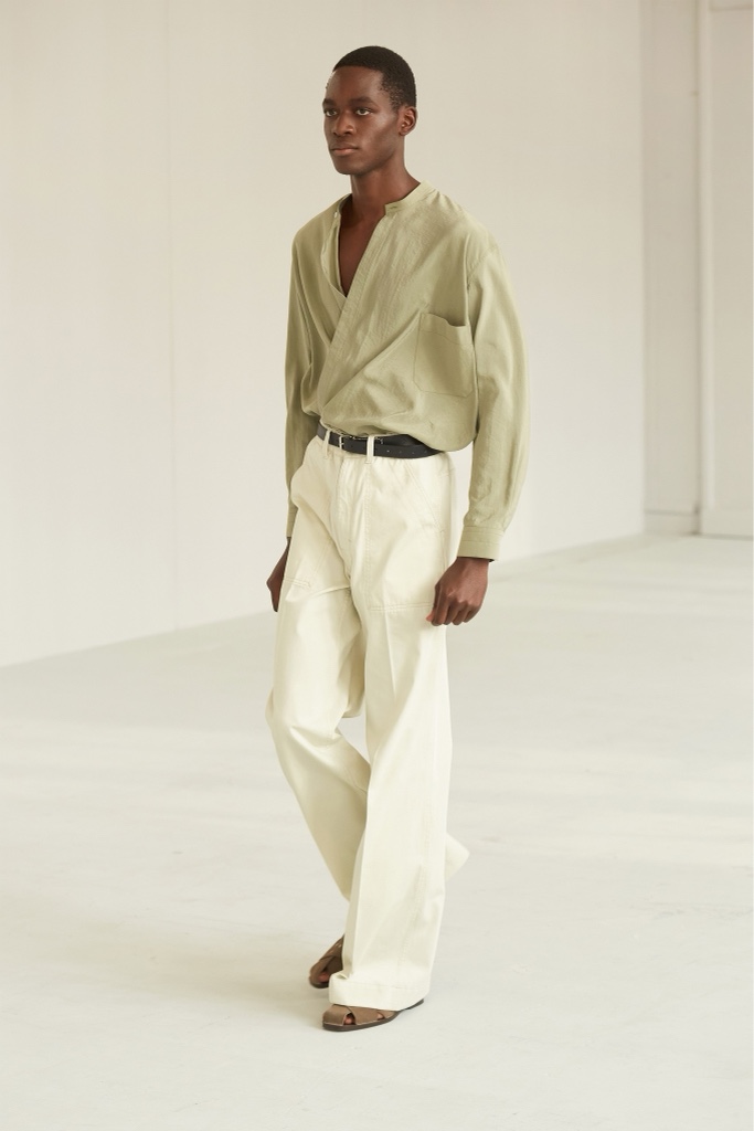 LEMAIRE 21SS DENIM WIDE LEG PANTS 46 - ARCHIVESTOCK
