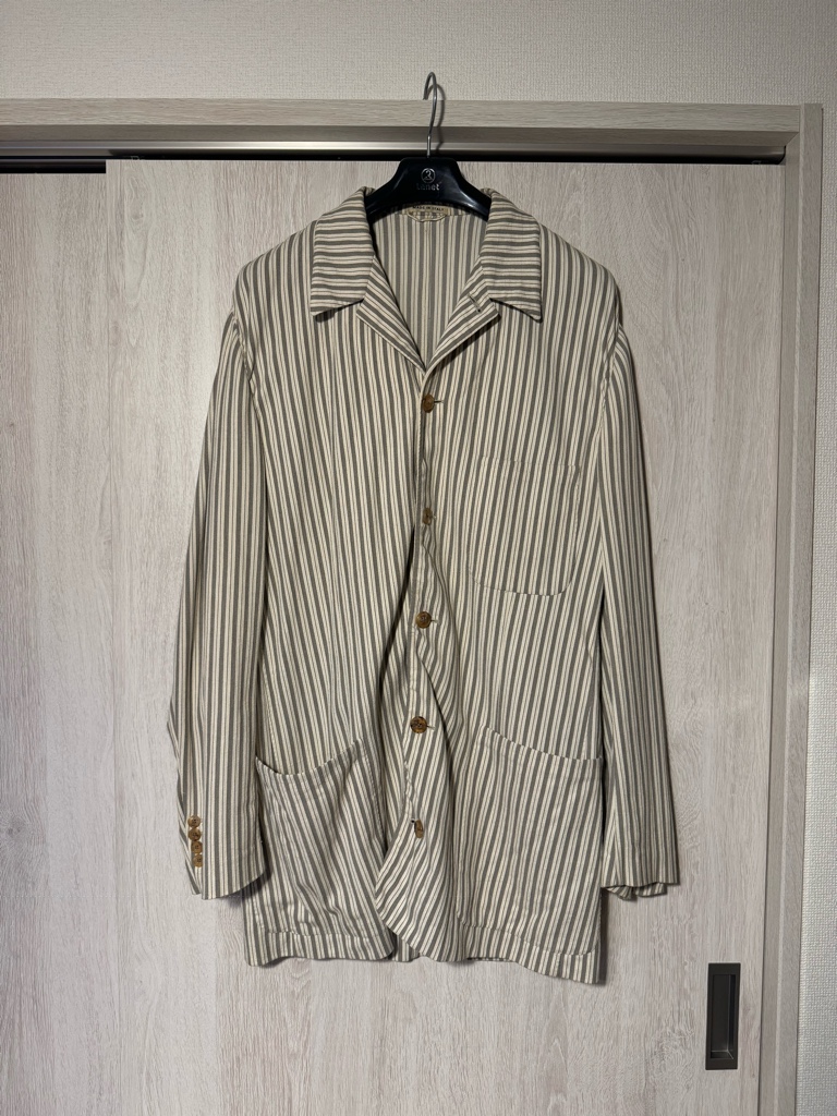 Hermes 90's リネン テーラードジャケット ヴィンテージ カバーオール Hermes 90's リネン テーラードジャケット ヴィンテージ カバーオール