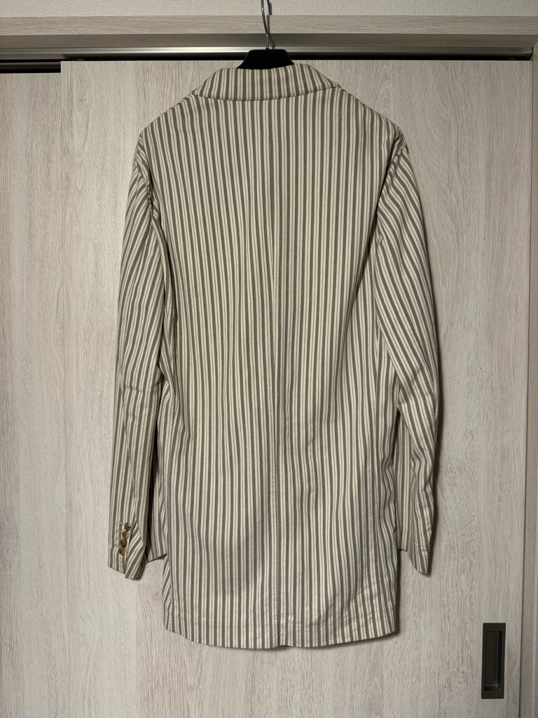 Hermes 90's リネン テーラードジャケット ヴィンテージ カバーオール