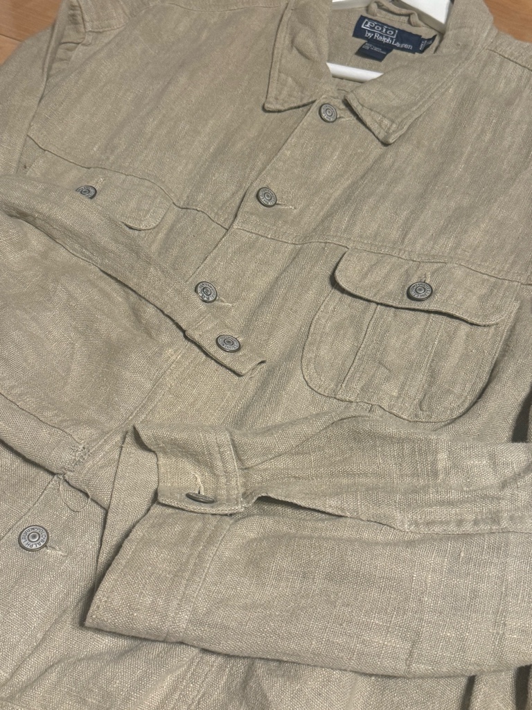 90's Polo by Ralph Lauren リネン トラッカージャケット 【公式通販】