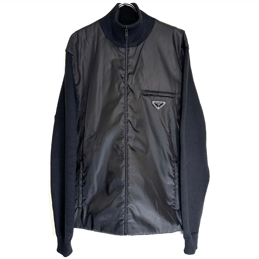 希少】PRADA Nylon Jacket Triangle Plate