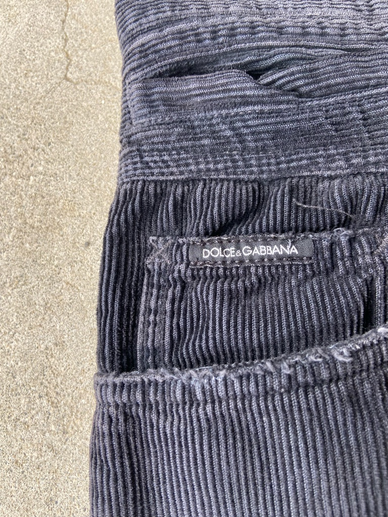 DOLCE&GABBANA ARCHIVE CORDUROY TROUSERS
